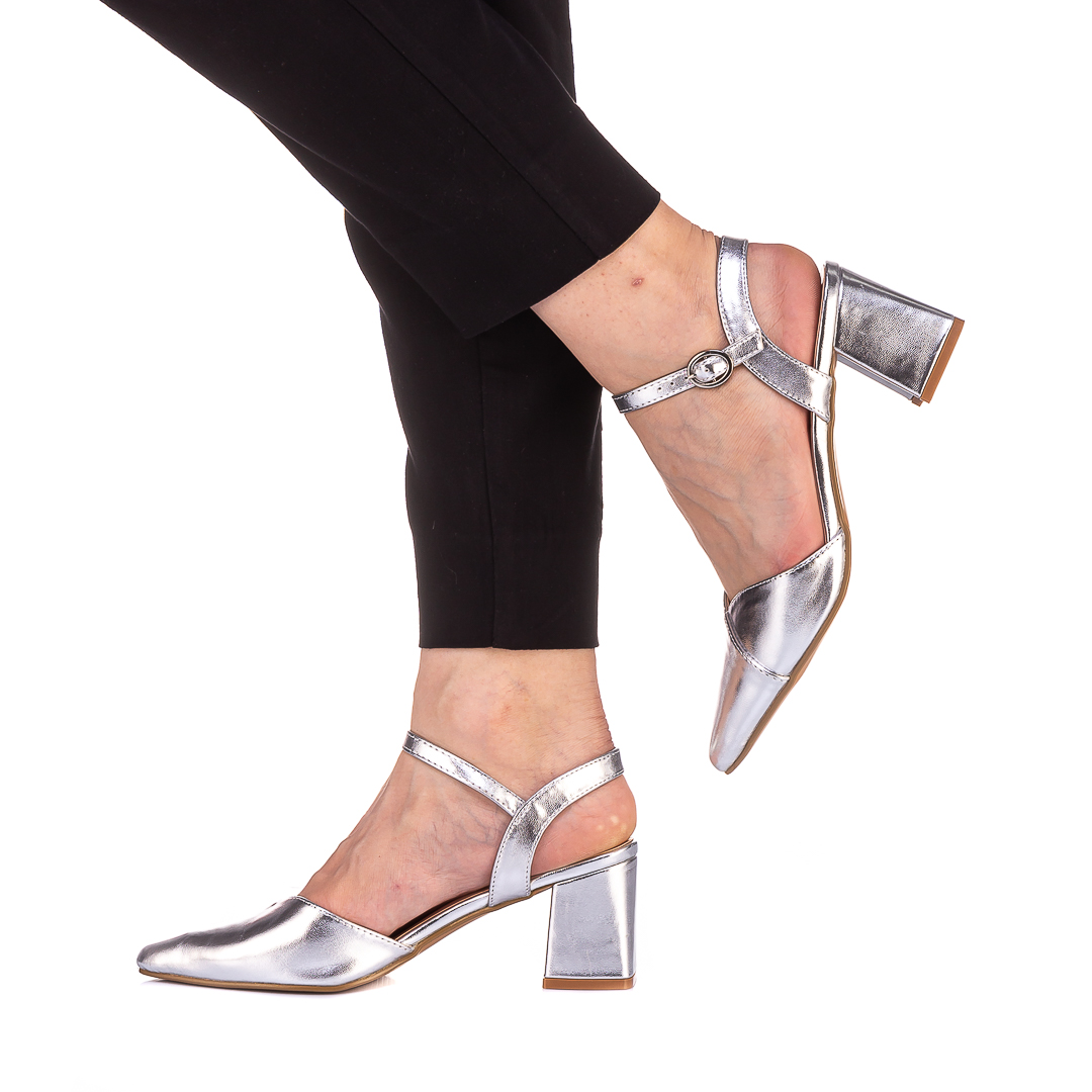 Pantofi dama Cafira argintii